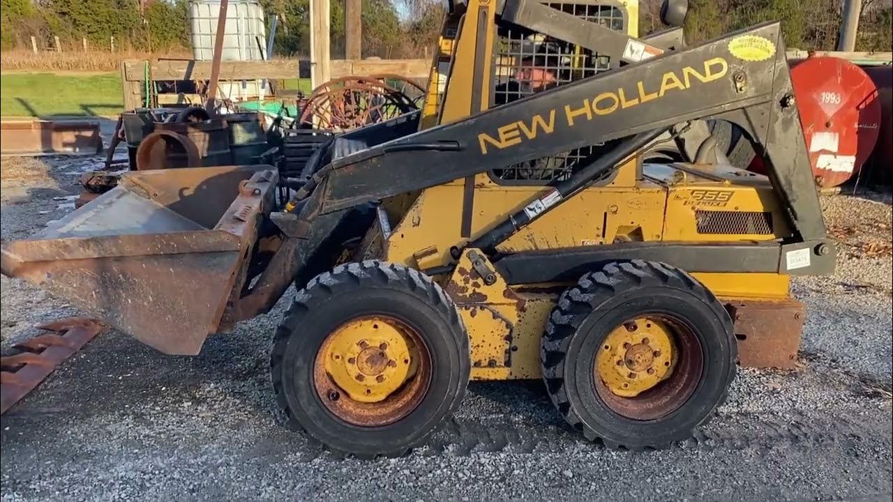 1992 New Holland Model L555 Skid Steer Lot 15415 YouTube