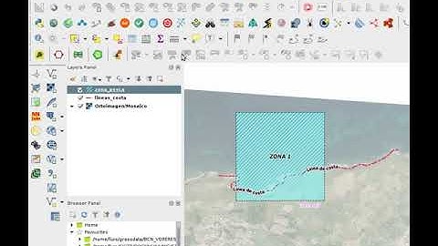 Cut polygon with a line, in QGIS