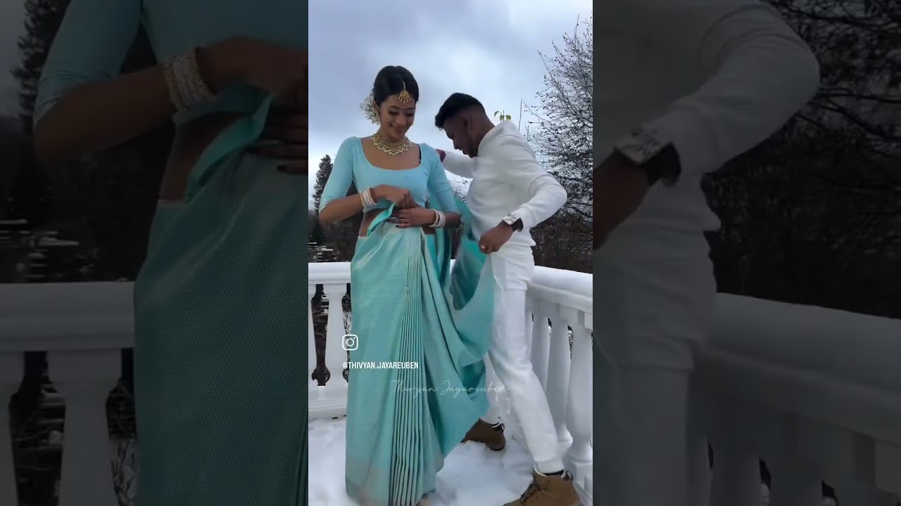 saree draping by thivyan jayareben l in Paris