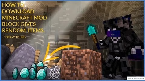 MINECRAFT MOD  how to install every block gives rendom and op items .