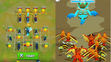 Merge Monster Evolution Vs Merge Master Tactics Max Level Gameplay