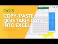 Copy QGIS Attribute Data to Excel Easily