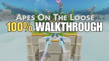Astro Bot Apes on the Loose 100% Walkthrough All Collectibles All Bots All Puzzle Pieces PS5