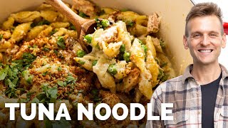 One Pot Stovetop Tuna Noodle Casserole | Great weeknight meal!