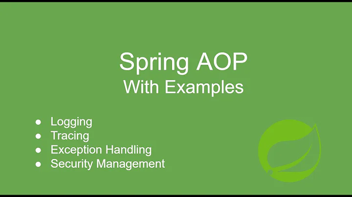 Spring AOP With Examples | Spring Boot | Live Demo with Project | Spring Framework Series 2021 - 天天要闻