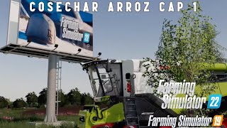 FARMING SIMULATOR cosechar ARROZ CAP 1 TIME LAPSE