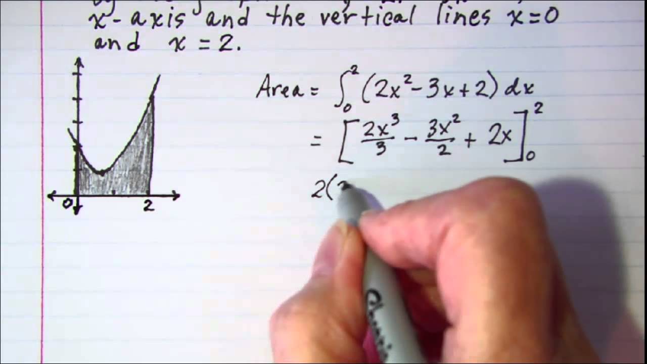 Finding the area under a curve - YouTube