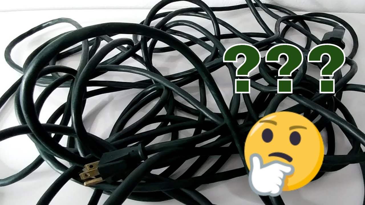 How to Untangle an Extension Cord The Easiest Way? YouTube