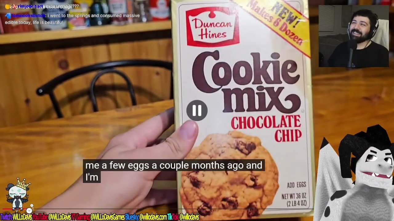 Fall asleep to WiLLo reacting to a guy baking and eating 48-year-old cookie mix for an hour
