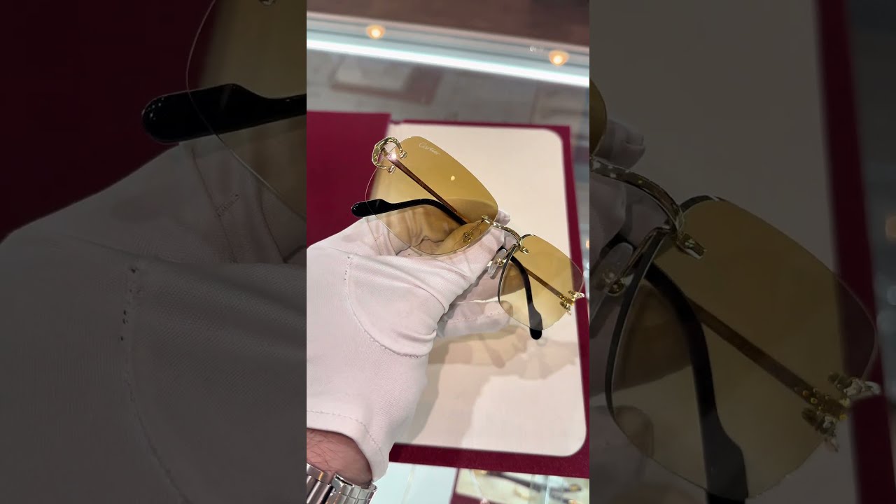 Custom Gold Gradient Cartier C S Eyewear Cartiereyewear