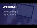 Webinar - Conducting a Job Analysis