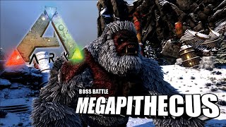 Megapithecus Boss Battle | Ark Survival Evolved The Island - YouTube