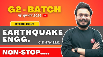 Earthquake Engg. | Maha Marathon | G2 Batch | Bteup Exam 2023-24 | Polytechnic | Civil Engineering