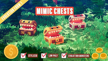 Meshtint.com | Mimic Treasure Chests Cute Series | Game assets | Unity Game Engine