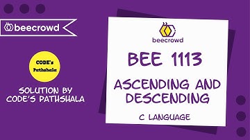 beecrowd Problem 1113 - " Ascending and Descending" solution( Bangla ) | C language