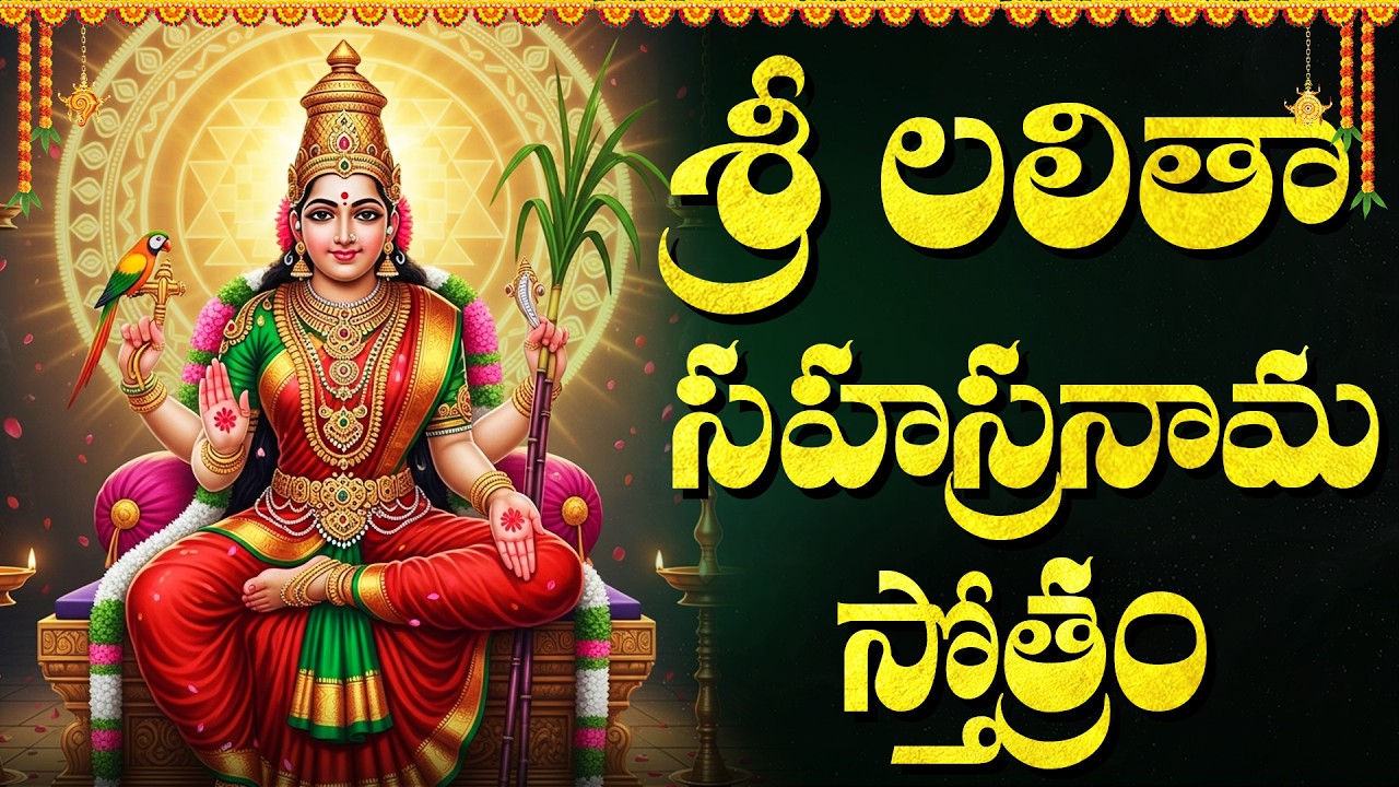 Sri Lalitha Sahasranama Stotram | Lalitha Sahasranamam Telugu | Sri Lalitha Stotram | Telugu Bhakti