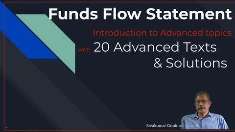 #Funds Flow Statement  #Schedule of Changes in Working Capital # Funds From Operation #FundsFlow
