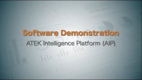 ATEK Intelligence Platform - Software Demo - AssetScan