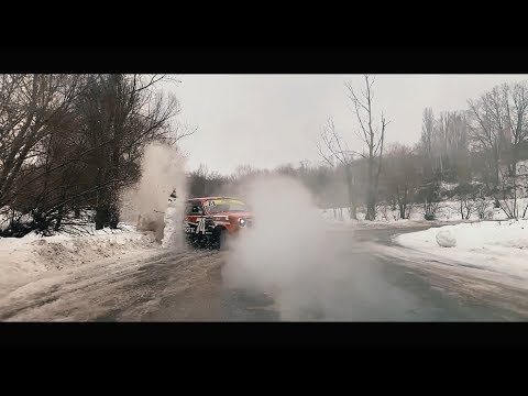 Видео: Волга дрифт и зимняя джимхана не на жизнь, а на смерть!