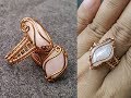 Ring with big stones without holes - how to make wire wrap jewelry 254