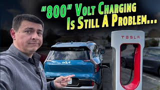 Supercharging A Kia EV9 Shows That Tesla Isn't Ready For The 800V Revolution... Yet.