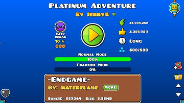 Very Easy Demon for begginers! | Geometry Dash [2.206] (Demon) Platinum Adventure by Jerry4 | Jolt10