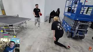 xQc thinks he would be Ye in Ping pong but then gets reminded he lost to MGK