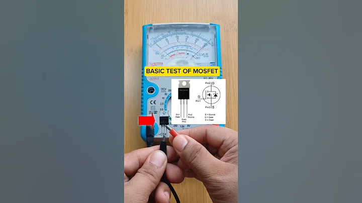 mosfet test using analog multitester #tutorial