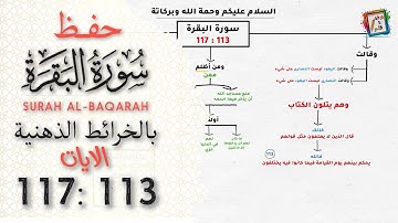 حفظ سورة البقرة | بالخرائط الذهنية | الايات 113 : 117 #حفظ_القرآن_الكريم