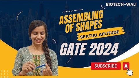 Lec 5 :-Assembling of shapes || Spatial Aptitude || GATE BT  || #gate #aptitude