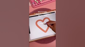 How to make aesthetic wallpapers 😍 iPad drawing w/ procreate app #shorts