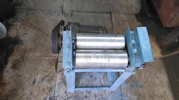 Máy cán mực trục lô inox