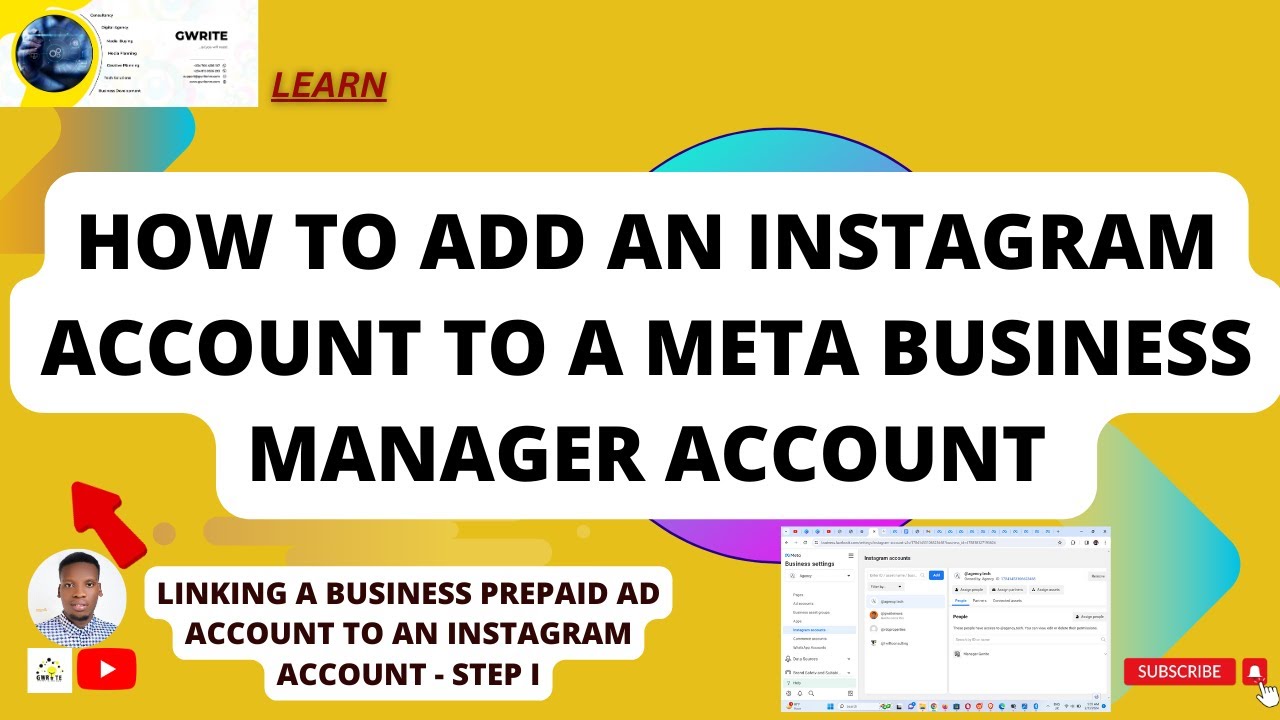 How to Add an Instagram Account to Meta Business Manager - YouTube