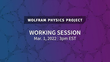 Physics Project Working Session: Tuesday, Mar. 1, 2022 Observer Theory