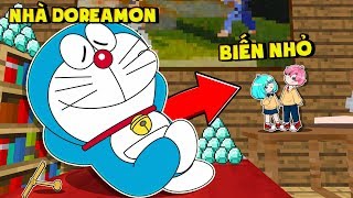 THỬ THÁCH ĐỘT NHẬP CĂN NHÀ CỦA MÈO MÁY DOREAMON TRONG MCPE*HIHA VÀ YUMMIE QUẬY NHÀ DOREAMON 😂😱