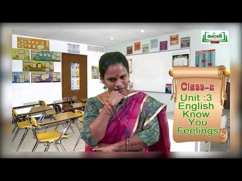 Class 2 English  Know Your Feelings  Unit 3  Part 4 KalviTv
