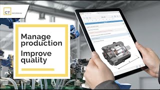 MES (Manufacturing Execution System) software - Real time production control - CT Infodream -Qualaxy