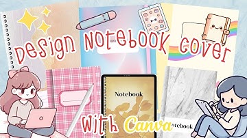 Super Easy Create Notebook Cover with Canva 📓 🎨