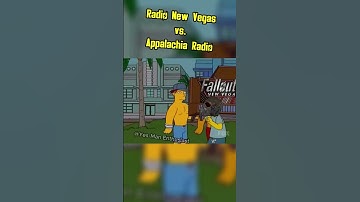 Radio New Vegas vs. Appalachia Radio: Fallout New Vegas and Fallout 76 #memes #fallout #shorts