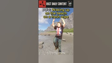 Hitting the beach on wipe day #shorts   #rust  #rustshorts  #gaming  #funny
