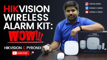 hikvision ds-pwa32 AXHub wireless control panel kit unboxing, enroll sensor & sim installation
