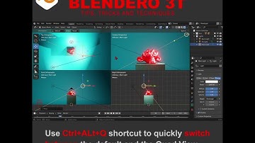 Blender 3.0 – QUAD VIEW SHORTCUT - BLENDERO 3T