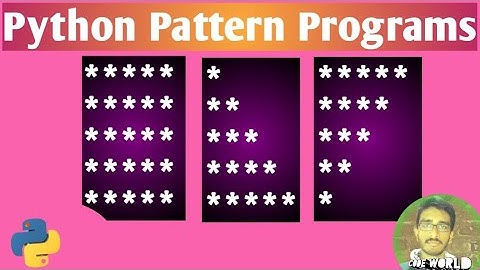 Print Stars in Right Angle Triangle Shape in Python | Python Pattern Programs | Python Patterns