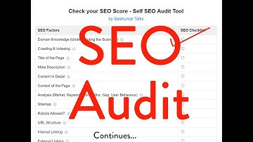 SEO Course: Check your SEO Score - Self SEO Audit Tool by Sasikumar Talks #SasikumarTalks