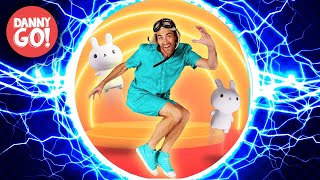 "Bouncing Time!" Dance Song 🐰 ⚡️HYPERSPEED REMIX⚡️/// Danny Go! Songs for Kids