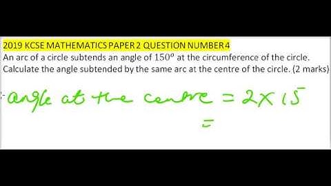 2019 KCSE MATHEMATICS PAPER 2 QUESTION 4
