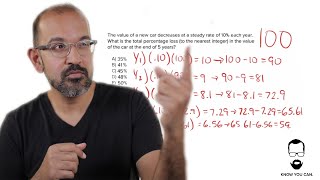 PERCENTAGE WORD PROBLEM FOR THE PSAT, SAT, & ACT!!!