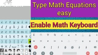 Typing Math Equations in your phone  Easily screenshot 5