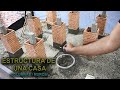 ESTRUCTURA DE UNA CASA- BRICKLAYING / COLUMNAS / PARED DE LADRILLO / structure of a house