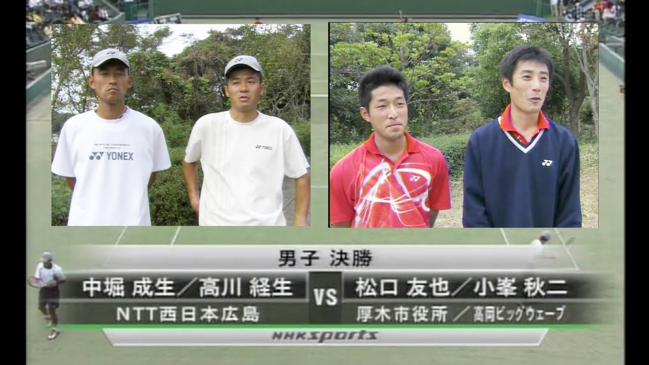 中堀・高川 vs 松口・小峯 天皇賜杯皇后賜杯　第61回全日本ソフトテニス選手権　男子決勝　2006博多